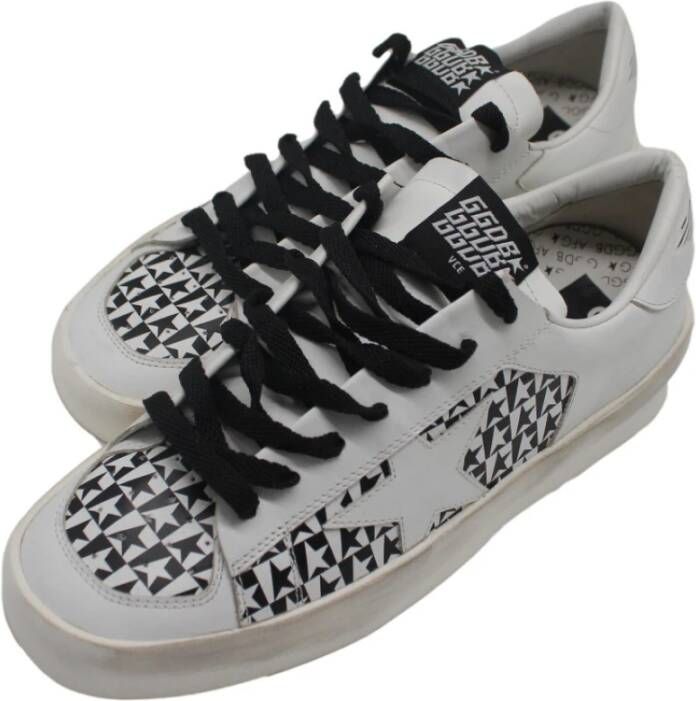 Golden Goose Stardan White Black Sneakers White Dames