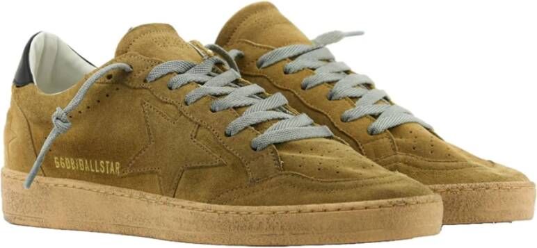 Golden Goose Stella Ball Star Leren Sneakers Brown Heren