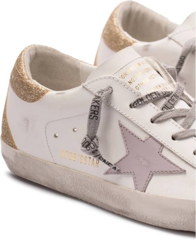 Golden Goose Ster Glitter Hak Leren Bovenkant Multicolor Dames