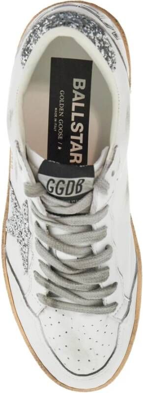 Golden Goose Ster Leren Sneakers met Glitter Spoiler White Dames