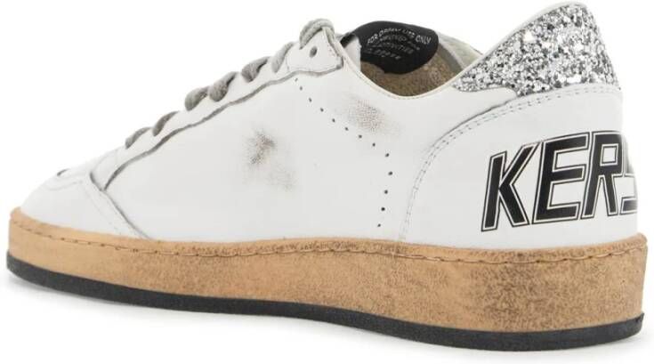 Golden Goose Ster Leren Sneakers met Glitter Spoiler White Dames