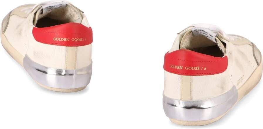 Golden Goose Ster Leren Sneakers met Suède Inzet White Heren