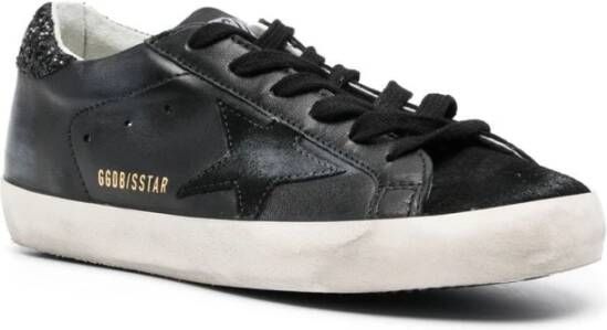 Golden Goose Ster Patch Leren Sneakers Black Dames