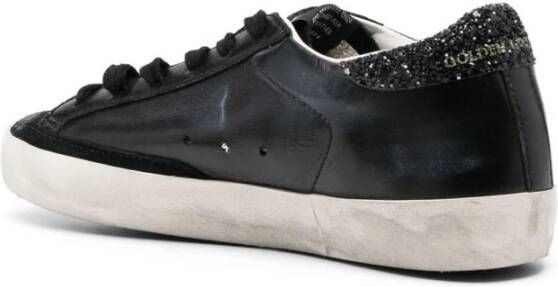 Golden Goose Ster Patch Leren Sneakers Black Dames