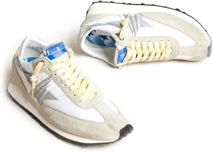 Golden Goose Sterren Gedrukte Sneakers Beige Heren