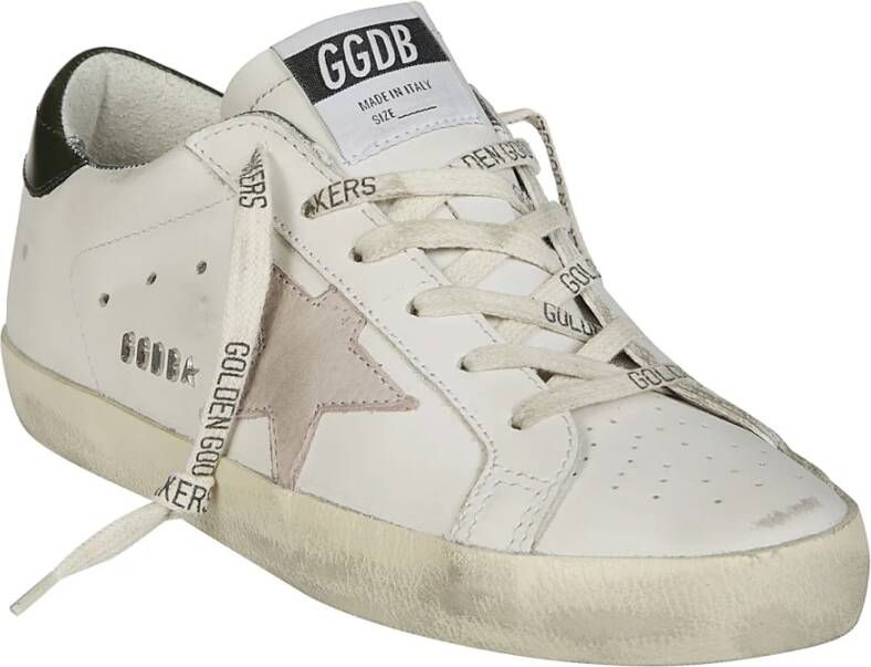 Golden Goose Sterren Hiel Leren Sneakers White Dames