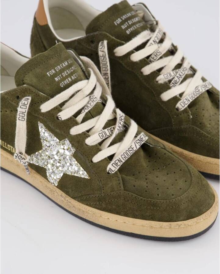 Golden Goose Stijlvolle Ball Star Sneakers Green Dames