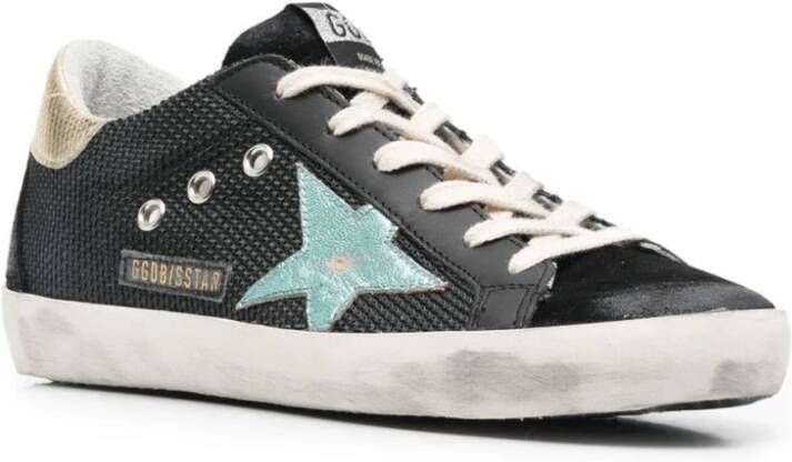 Golden Goose Stijlvolle Black Mint Platinum Sneakers Black Dames