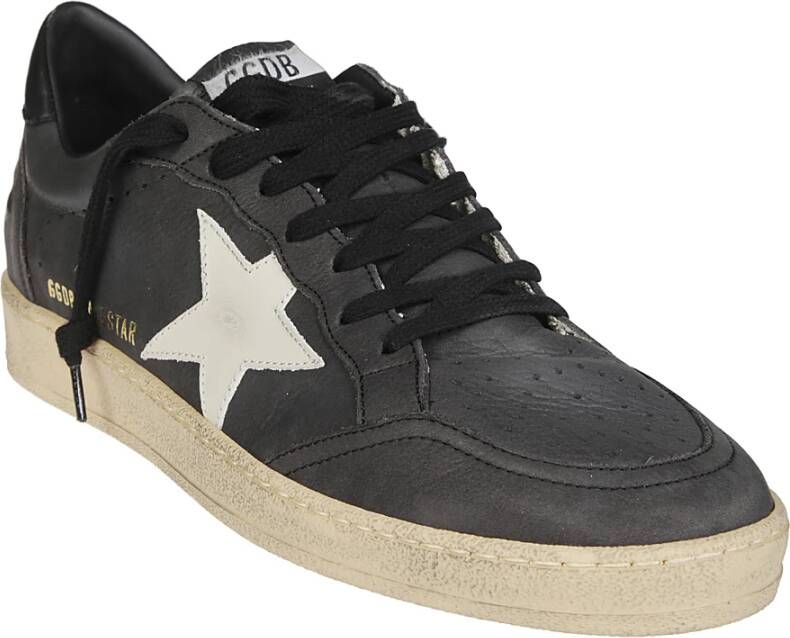 Golden Goose Stijlvolle leren sneakers met ster- en hielaccent Gray Heren