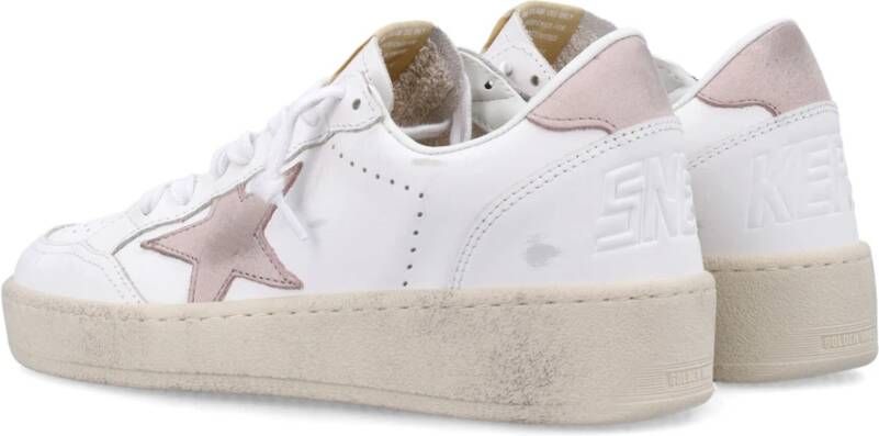 Golden Goose Stijlvolle leren sneakers voor vrouwen Pink Dames