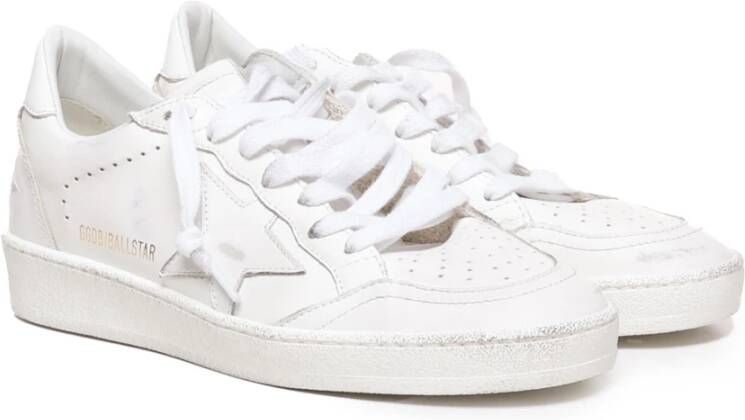 Golden Goose Stijlvolle Sneakers met Katoenmix White Dames