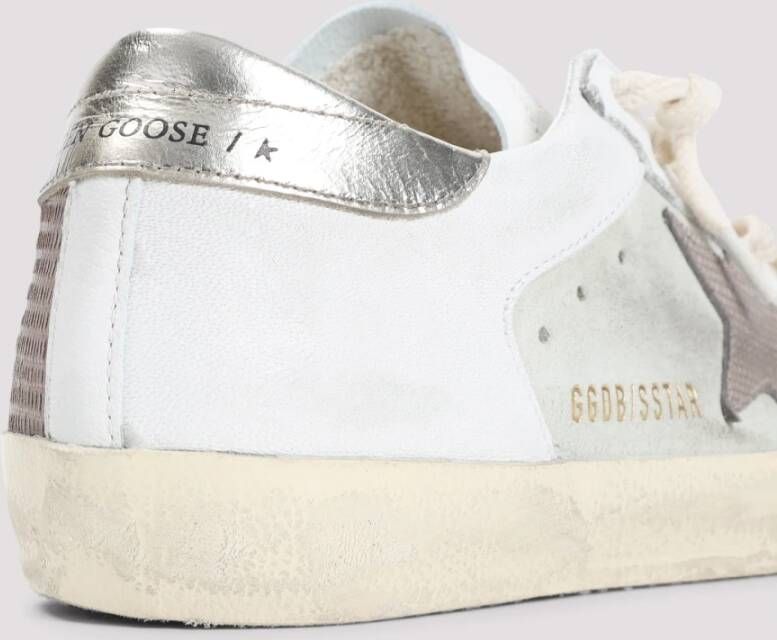 Golden Goose Witte Leren Sneakers met Hagedisprint White Dames