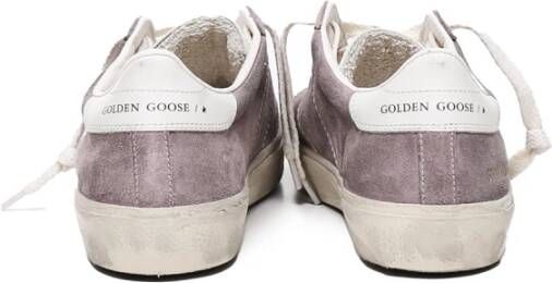 Golden Goose Mauve Suède Veterschoenen Purple Dames