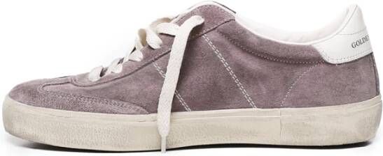 Golden Goose Mauve Suède Veterschoenen Purple Dames