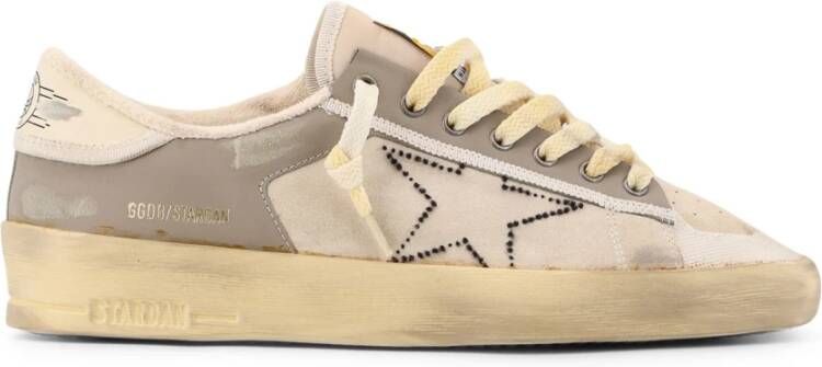 Golden Goose Suède Leren Sneakers Iconische Ster Rubber Beige Heren