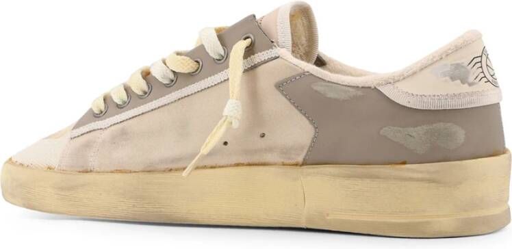 Golden Goose Suède Leren Sneakers Iconische Ster Rubber Beige Heren