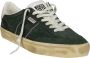 Golden Goose Suede Leren Star Sneakers Green Heren - Thumbnail 2