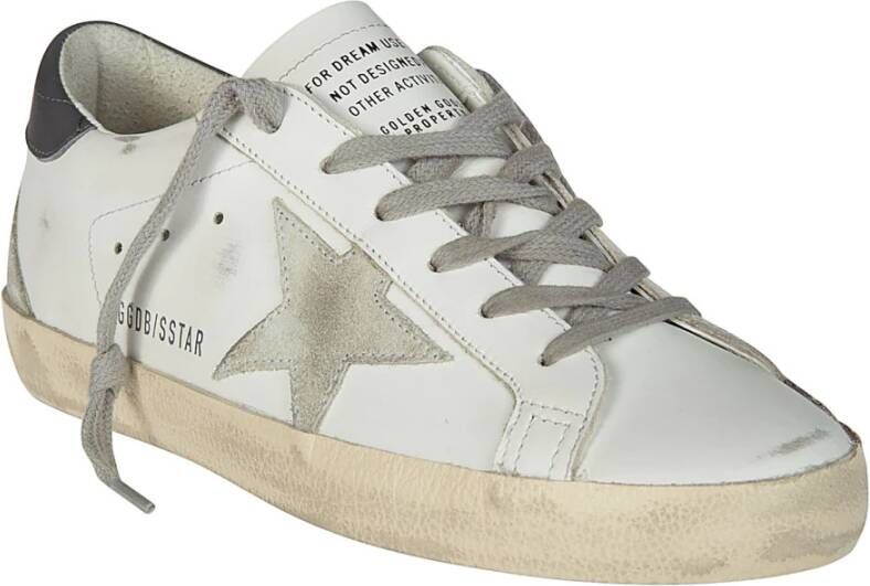 Golden Goose Suede Star Heel Sneakers White Dames