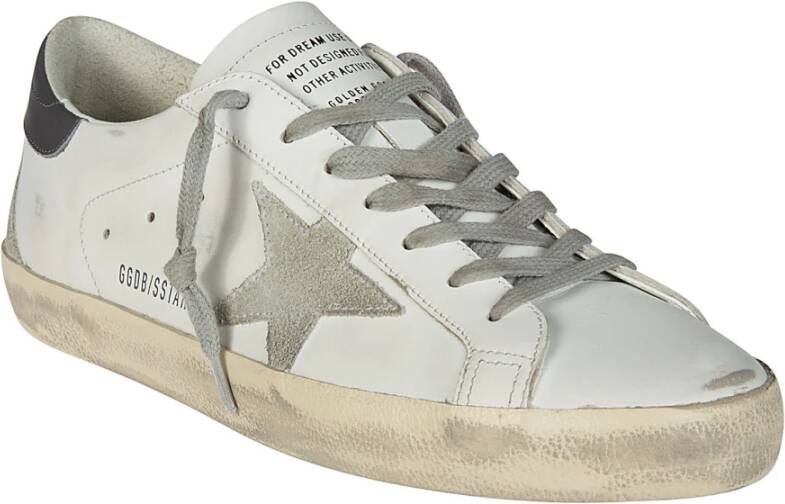 Golden Goose Suede Star Heel Sneakers White Heren