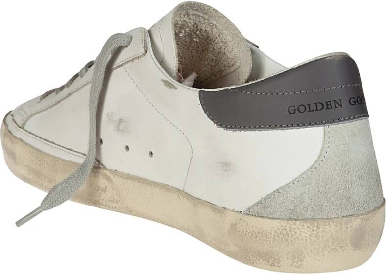 Golden Goose Suede Star Heel Sneakers White Heren