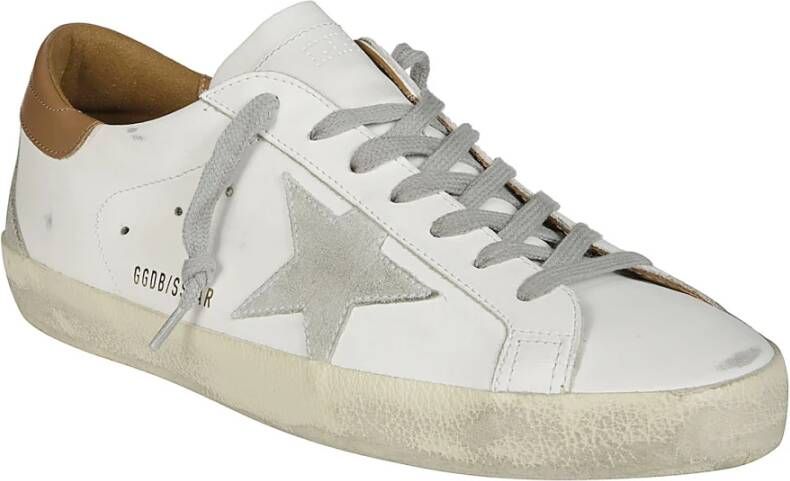 Golden Goose Suede Star Heel Sneakers White Heren