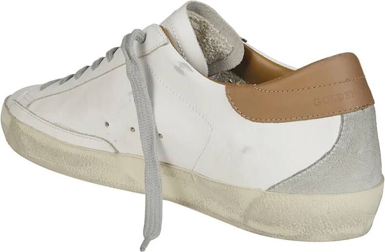 Golden Goose Suede Star Heel Sneakers White Heren