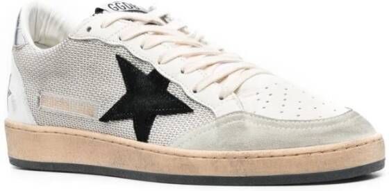 Golden Goose Suede Star Laminated Heel Sneakers Gray Heren