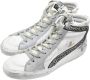 Golden Goose Suede White Grey Leo Sneakers White Dames - Thumbnail 3