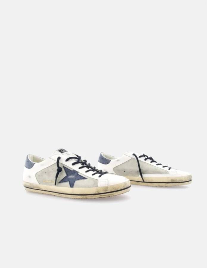 Golden Goose Super-Star Hagedis Print Sneakers White Heren