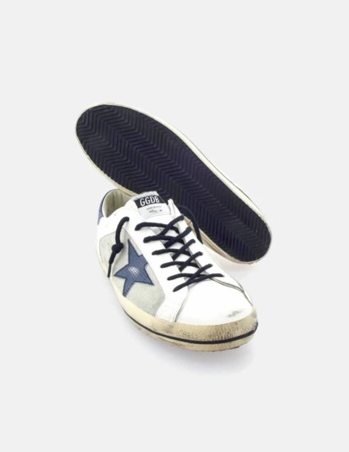 Golden Goose Super-Star Hagedis Print Sneakers White Heren