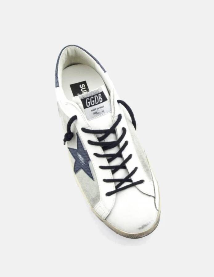 Golden Goose Super-Star Hagedis Print Sneakers White Heren