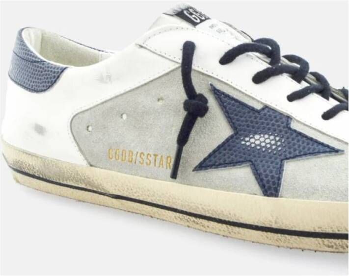 Golden Goose Super-Star Hagedis Print Sneakers White Heren