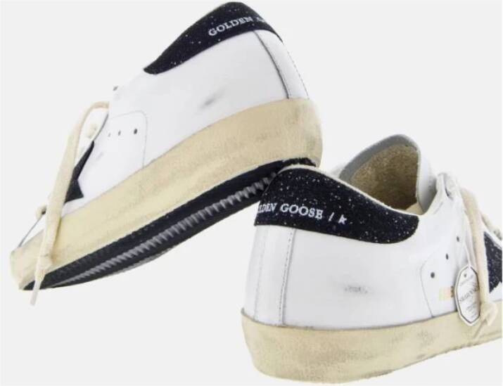 Golden Goose Super-Star Kristal Sneakers Wit Leer White Dames