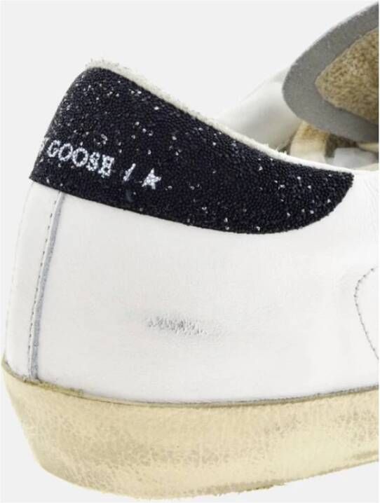 Golden Goose Super-Star Kristal Sneakers Wit Leer White Dames