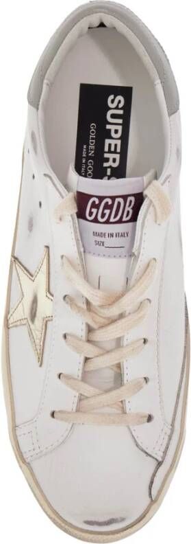 Golden Goose Super-Star Leren Sneakers White Dames