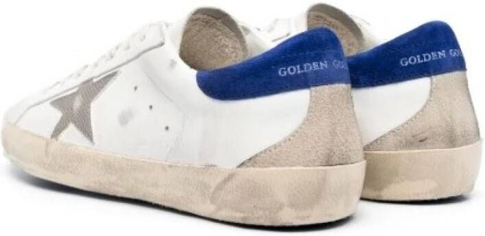 Golden Goose Super-Star Leren Sneakers Wit Heren