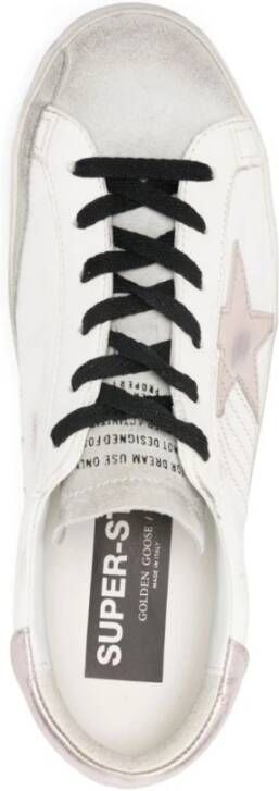 Golden Goose Super Star Leren Suède Sneakers White Dames