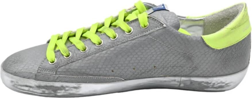 Golden Goose Super Star Silver White Fluo Sneakers Multicolor Heren