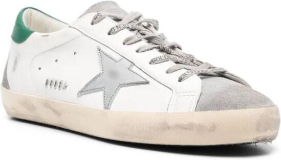 Golden Goose Super-Star Sneakers Leer Logo Ster Patch White Heren