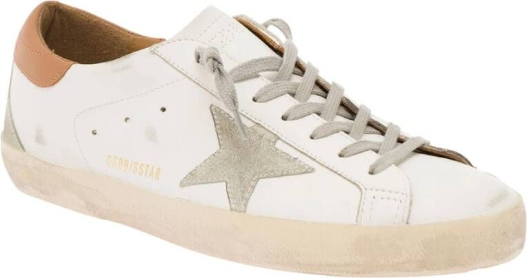 Golden Goose Witte en grijze vintage lage sneakers White Heren