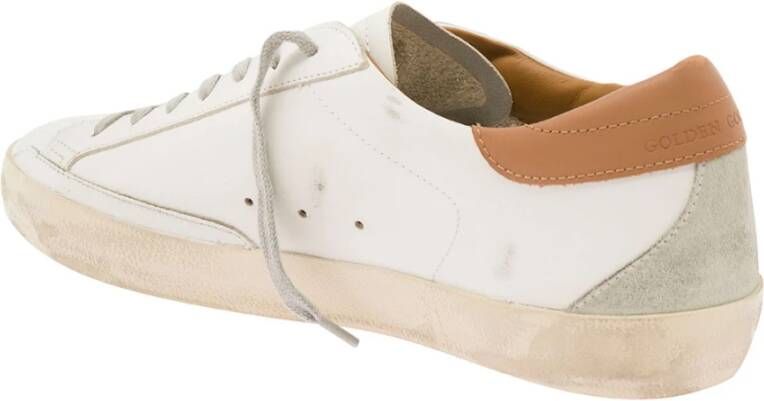 Golden Goose Witte en grijze vintage lage sneakers White Heren