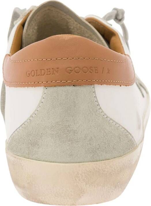 Golden Goose Witte en grijze vintage lage sneakers White Heren