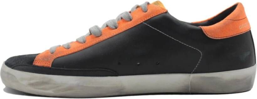 Golden Goose Superstar Black Orange Sneakers Orange Dames