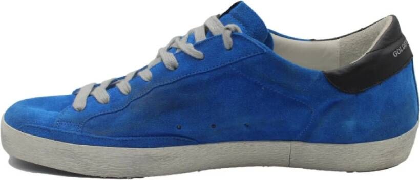 Golden Goose Superstar Blue Black Silver Sneakers Blue Dames