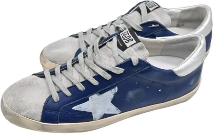 Golden Goose Superstar Blue Grey Sneakers Blue Dames