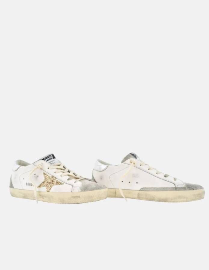 Golden Goose SuperStar Glitter Star Sneakers White Heren