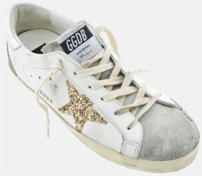 Golden Goose SuperStar Glitter Star Sneakers White Heren