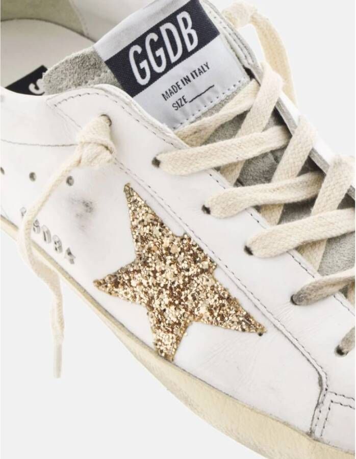 Golden Goose SuperStar Glitter Star Sneakers White Heren