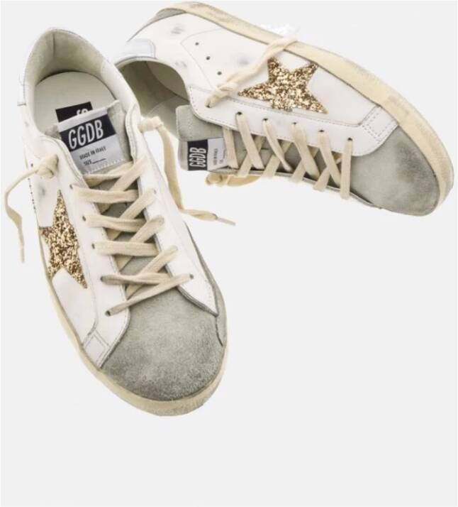 Golden Goose SuperStar Glitter Star Sneakers White Heren