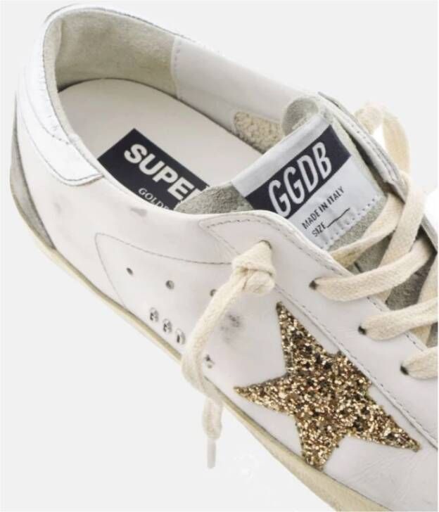 Golden Goose SuperStar Glitter Star Sneakers White Heren